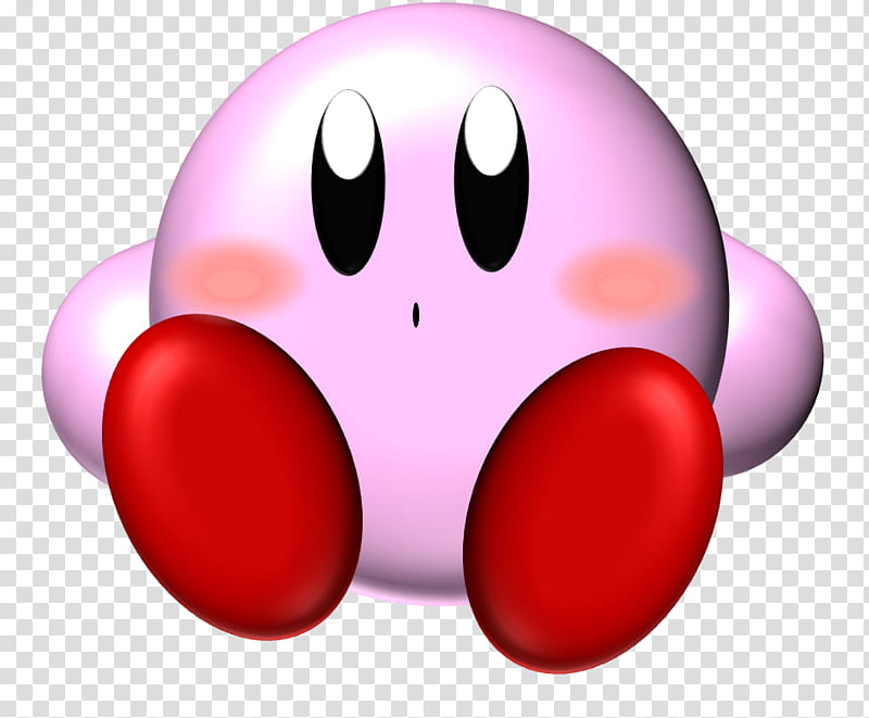 D kirby transparent background PNG clipart.