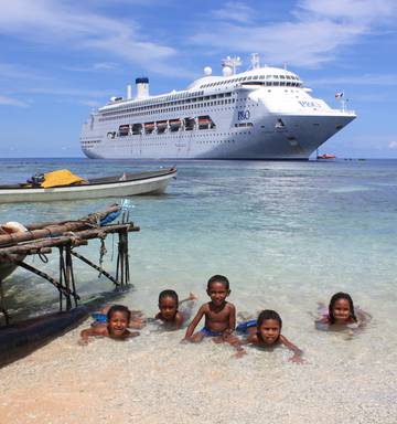 Papua New Guinea: 'Dimdims' take a run ashore.