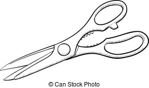 Kitchen scissors Vector Clipart Royalty Free. 476 Kitchen scissors.