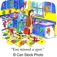 Dirty Kitchen Clipart.