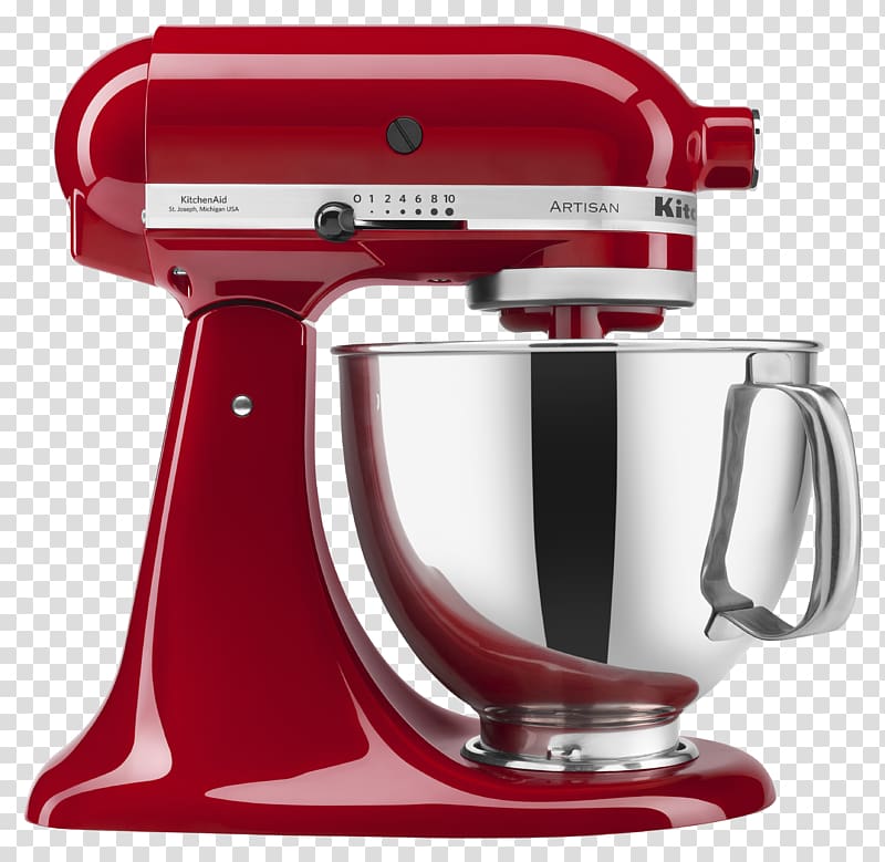 Red KitchenAid stand mixer, KitchenAid Mixer Bowl Blender.