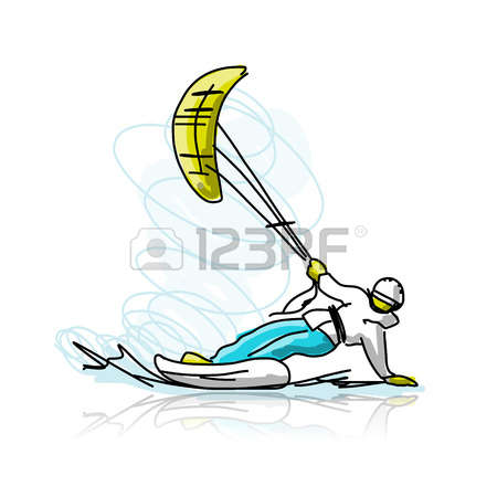 460 Kite Surfing Stock Illustrations, Cliparts And Royalty Free.