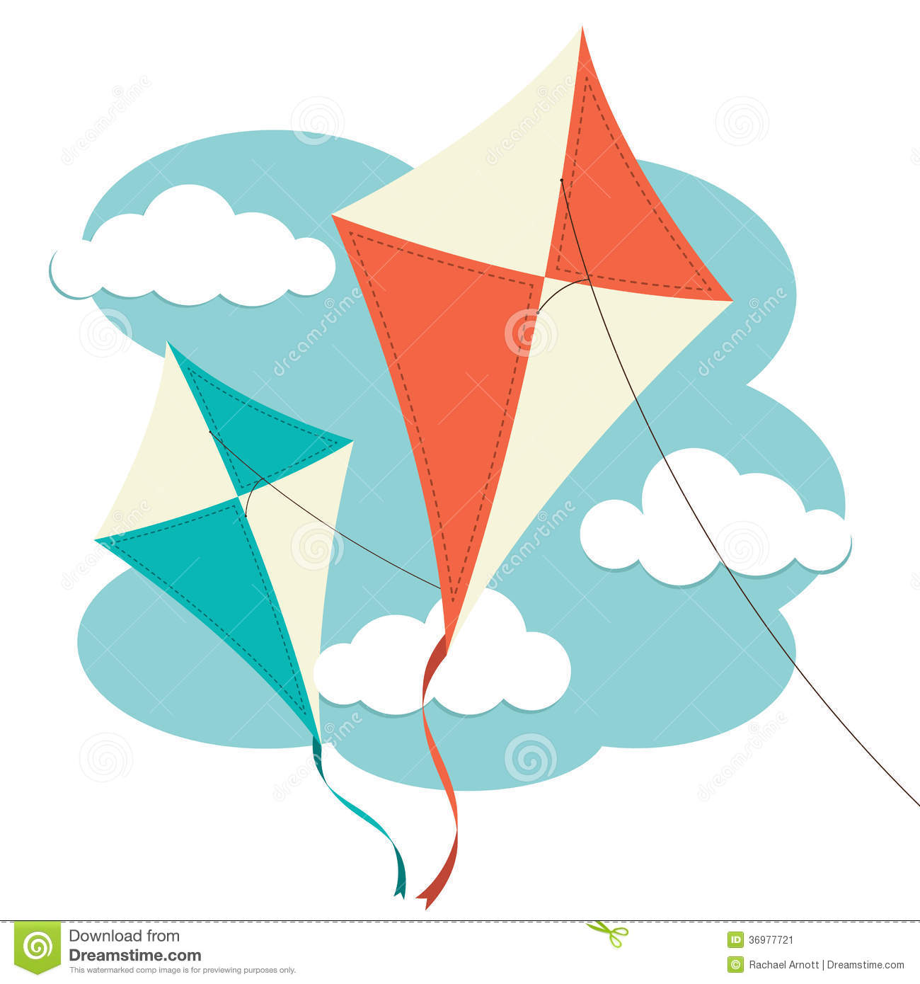 Kites Rise Highest Against Wind, Not With It Stock Illustration.