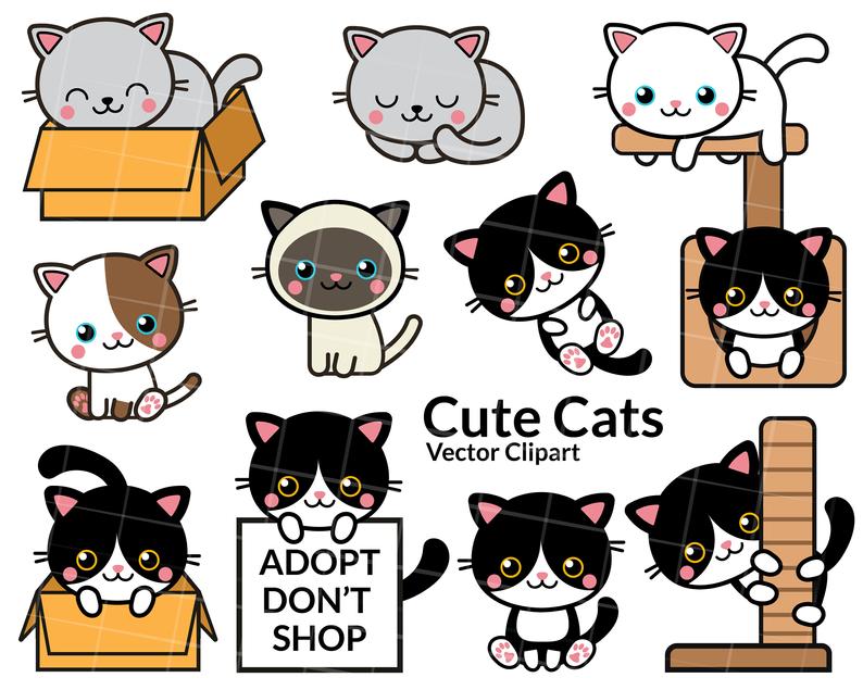 Kittens and Cats Clipart.