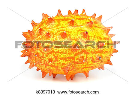 Drawing of yellow kiwano k8397013.