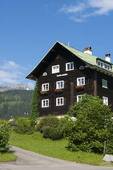 Stock Photograph of House in Kleinwalsertal, Hohr Ifen, Vorarlberg.