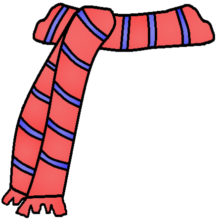 Clip Art Knitted Scarves Clipart.