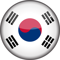 South Korea flag clipart.