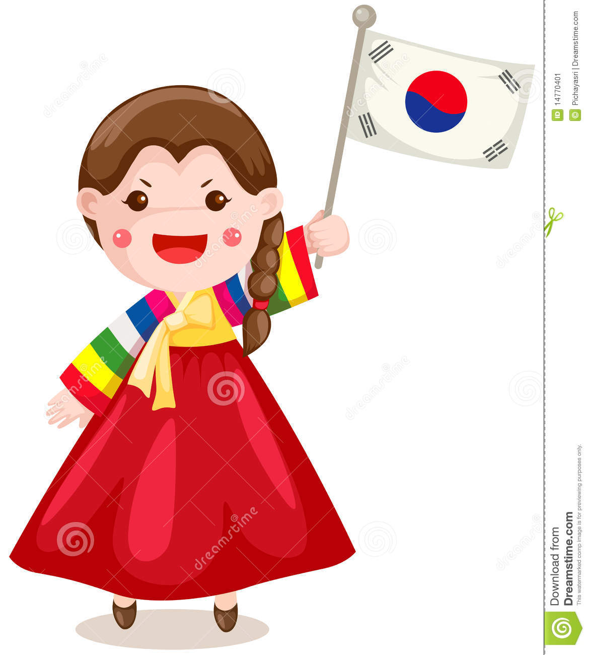 Korean Teacher Clipart.