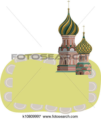 Clip Art of Kremlin Towers k10809997.