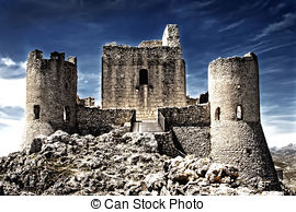 Stock Photo of Kryal castle, outside Ballarat, a medieval style.