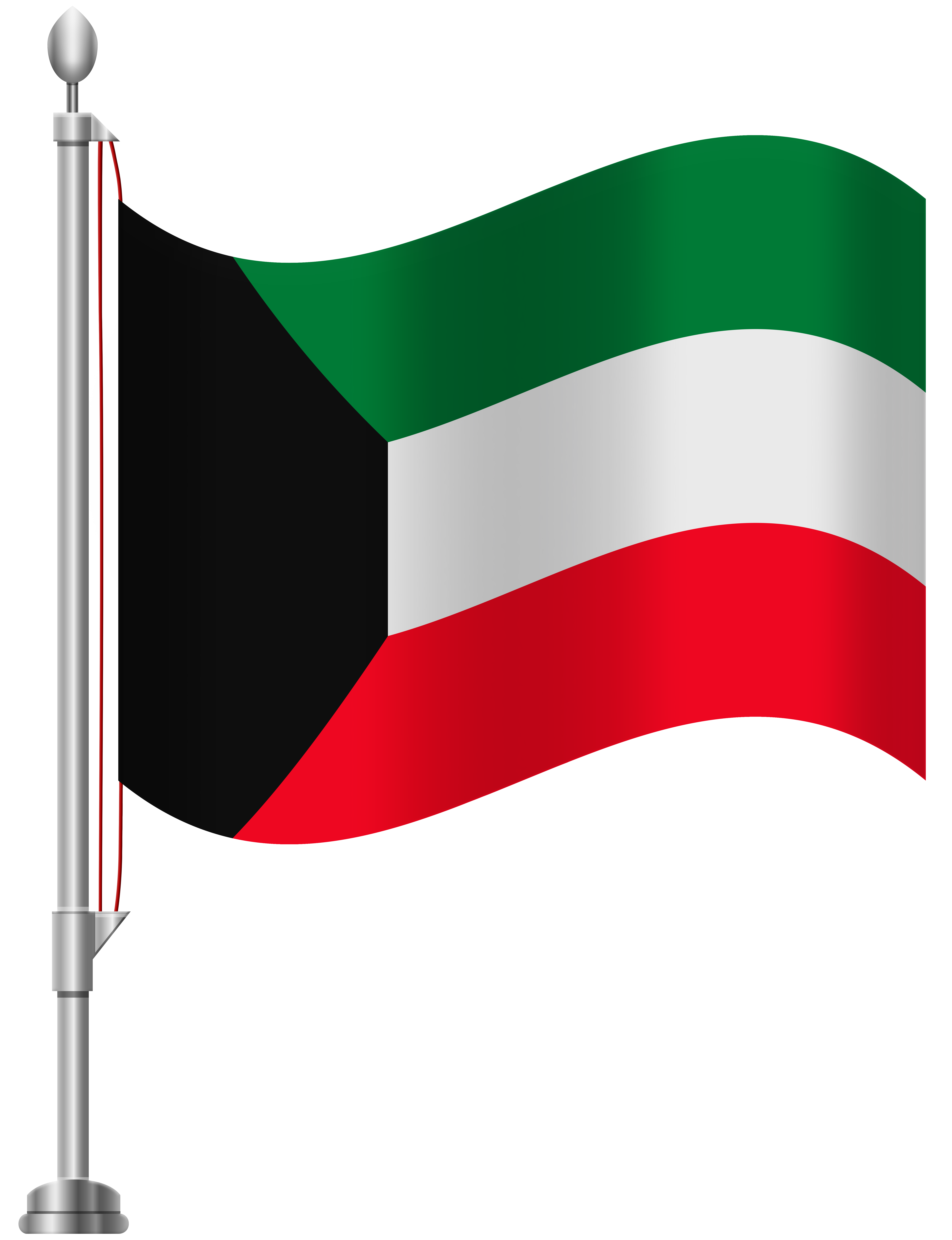 Kuwait Flag PNG Clip Art.
