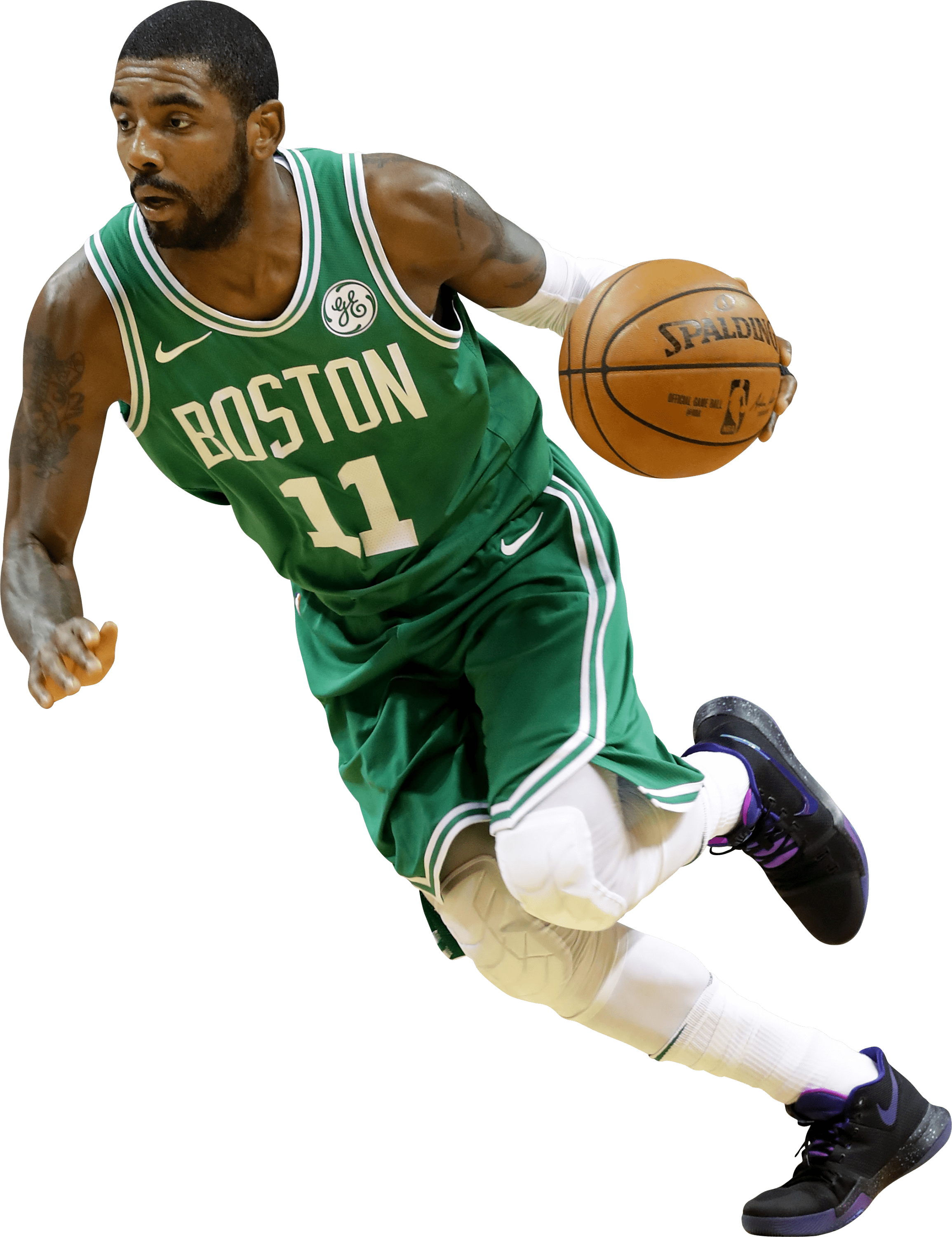 Kyrie Irving Boston Celtics Running transparent PNG.