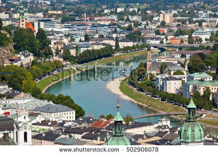 River Salzach Banco de Imagens, Fotos e Vetores livres de direitos.