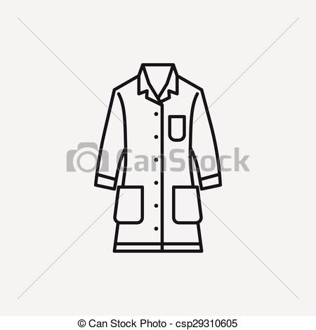 Science lab coat clipart.