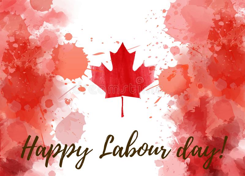 Canada Happy Labour Day Stock Illustrations.