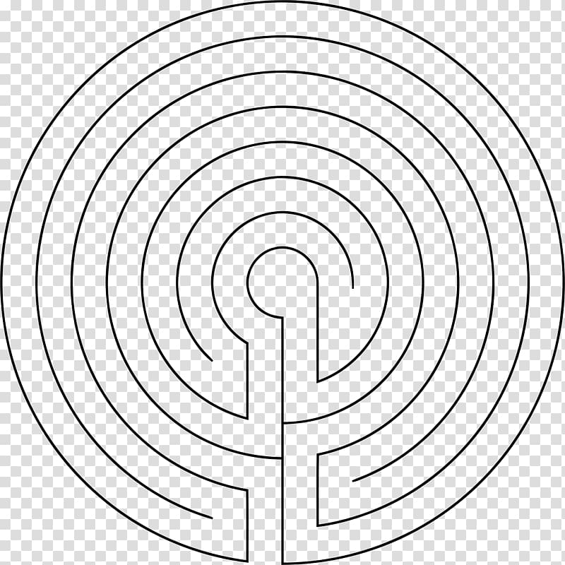 Maze Concentric objects Drawing, labyrinth transparent background.