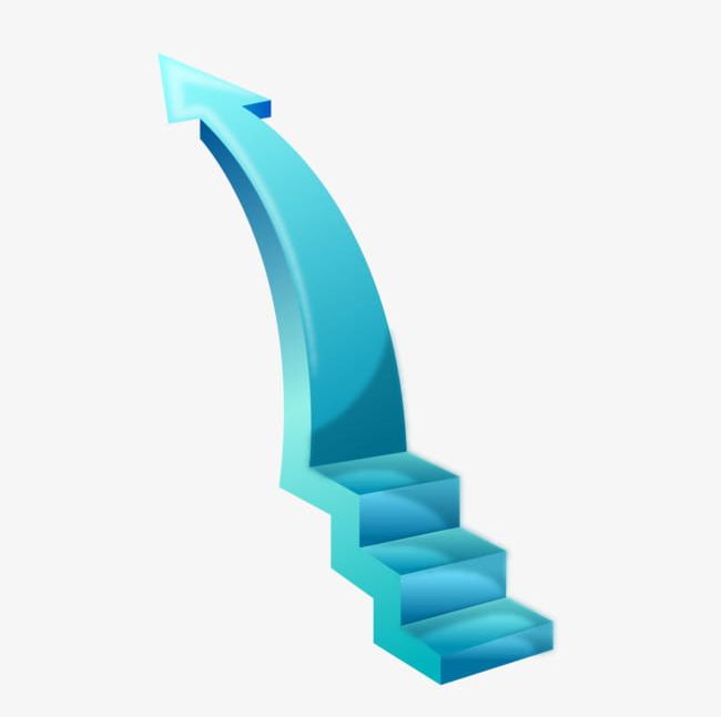 Blue Ladder Of Success PNG, Clipart, Arrow, Blue, Blue Arrow.