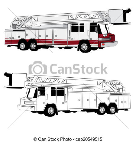 Hook and Ladder Fire Truck.
