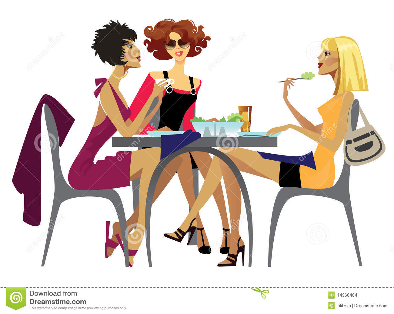 ladies at lunch clipart 20 free Cliparts | Download images on ...