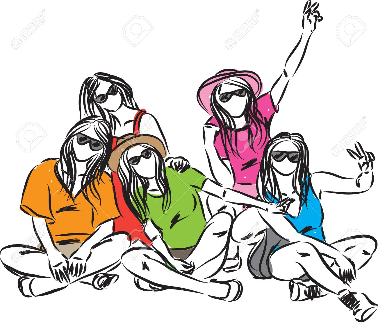 Ladies Group Clipart.