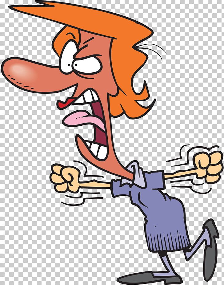 Anger Cartoon Woman Screaming PNG, Clipart, Anger, Angry.