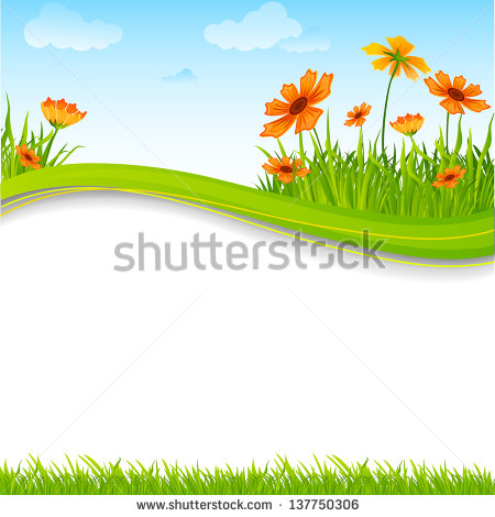 Fresh Spring Easter Borders Isolated On Stock Foto 45830698.