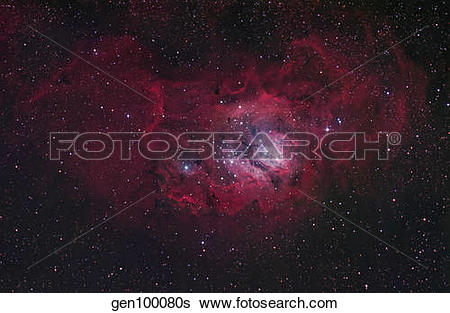 Stock Images of The Lagoon Nebula gen100080s.