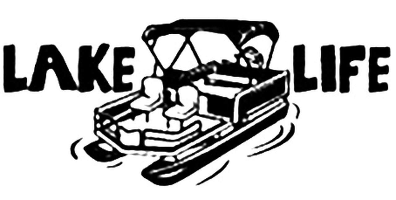 Lake Life Pontoon Boat.