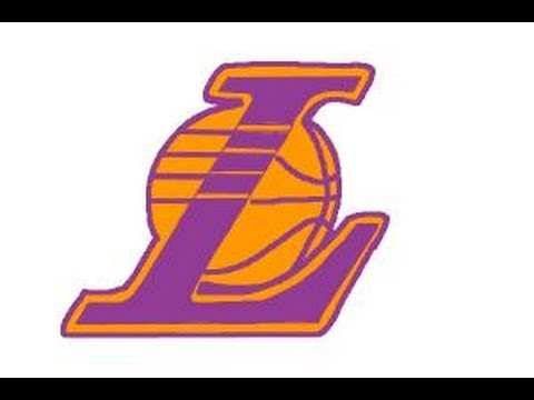 How to draw Lakers logo.