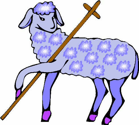 Lamb and Cross Clipart.