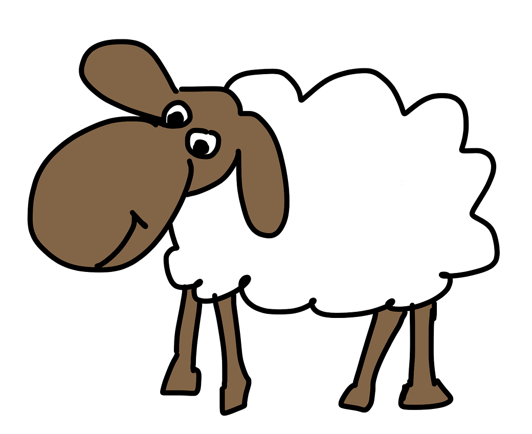 2087 Lamb free clipart.