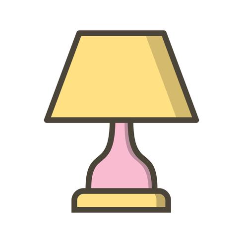 Lamp Vector Icon.