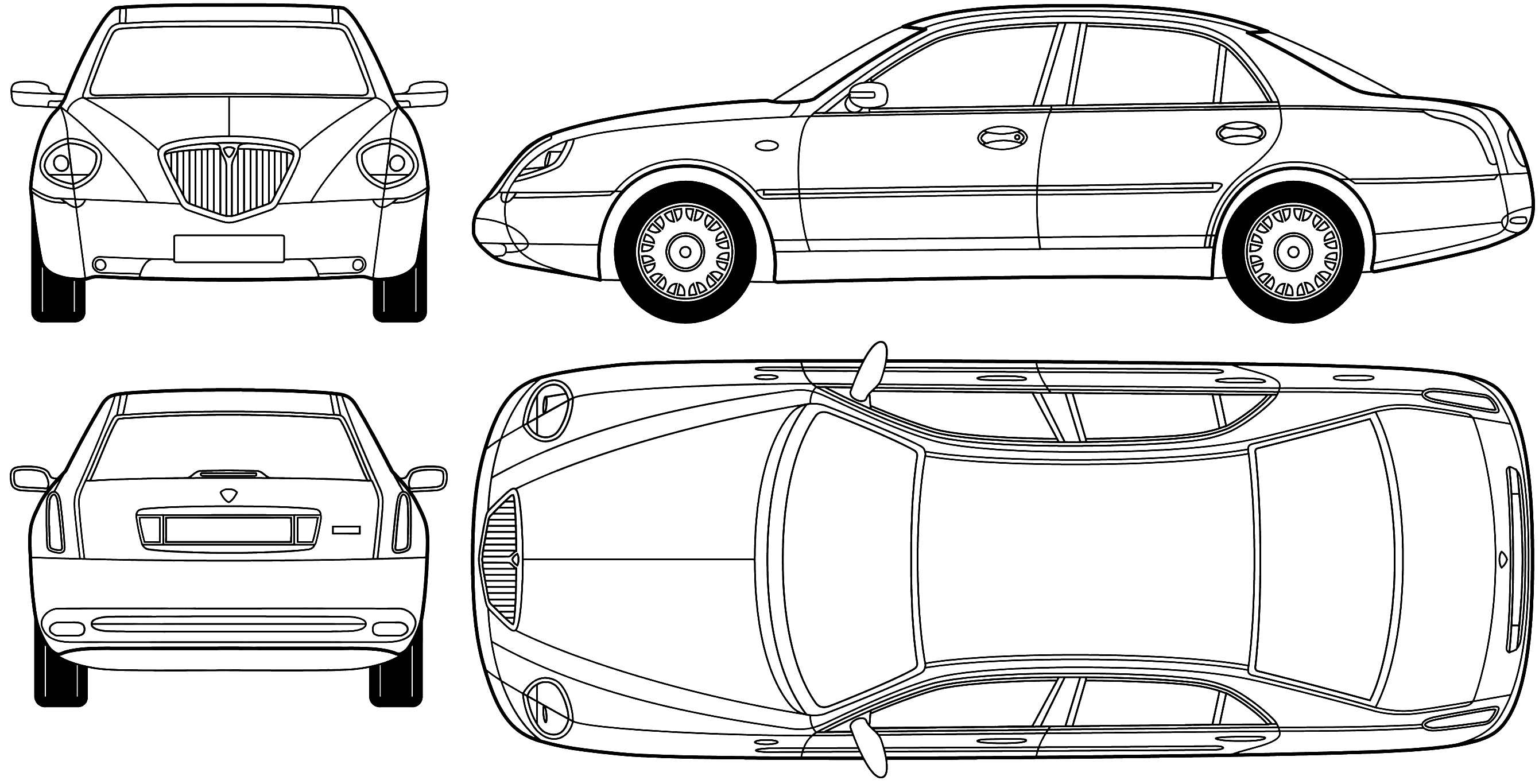 Седаны чертеж. Лянча Либра габариты. Lancia Ypsilon 2005 чертеж. Lancia Aurelia b10 чертежи. Lancia thesis Размеры.