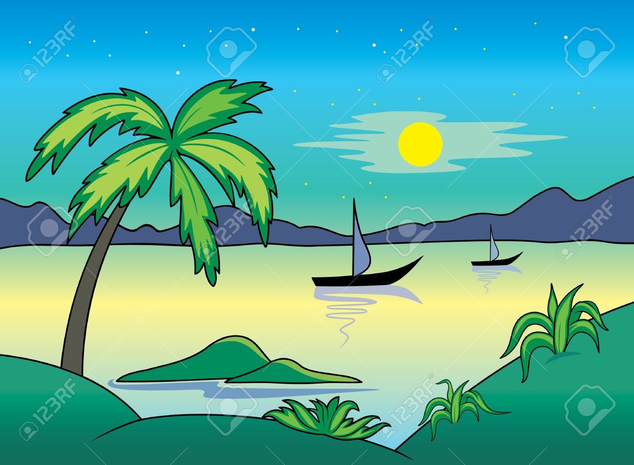 Landscape clipart Best of Landscapes cliparts image 1.