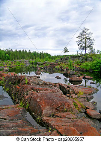 Stock Images of Dry riverbed.