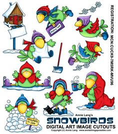 Seasons Wordart Clipart on Craftsuprint designed by Annie Lang.