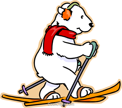 1072 Skiing free clipart.