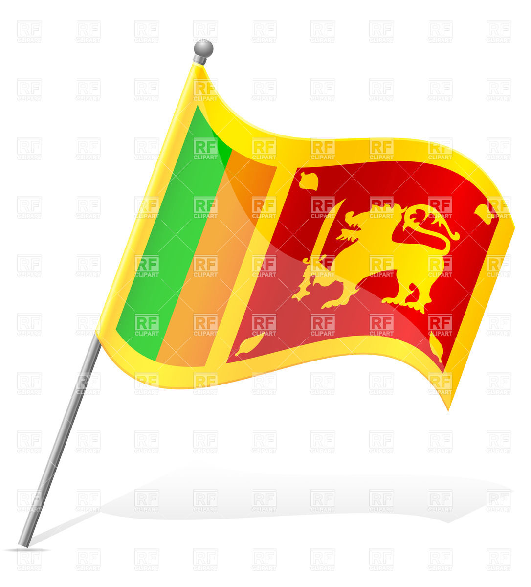 Sri lanka flag clipart.