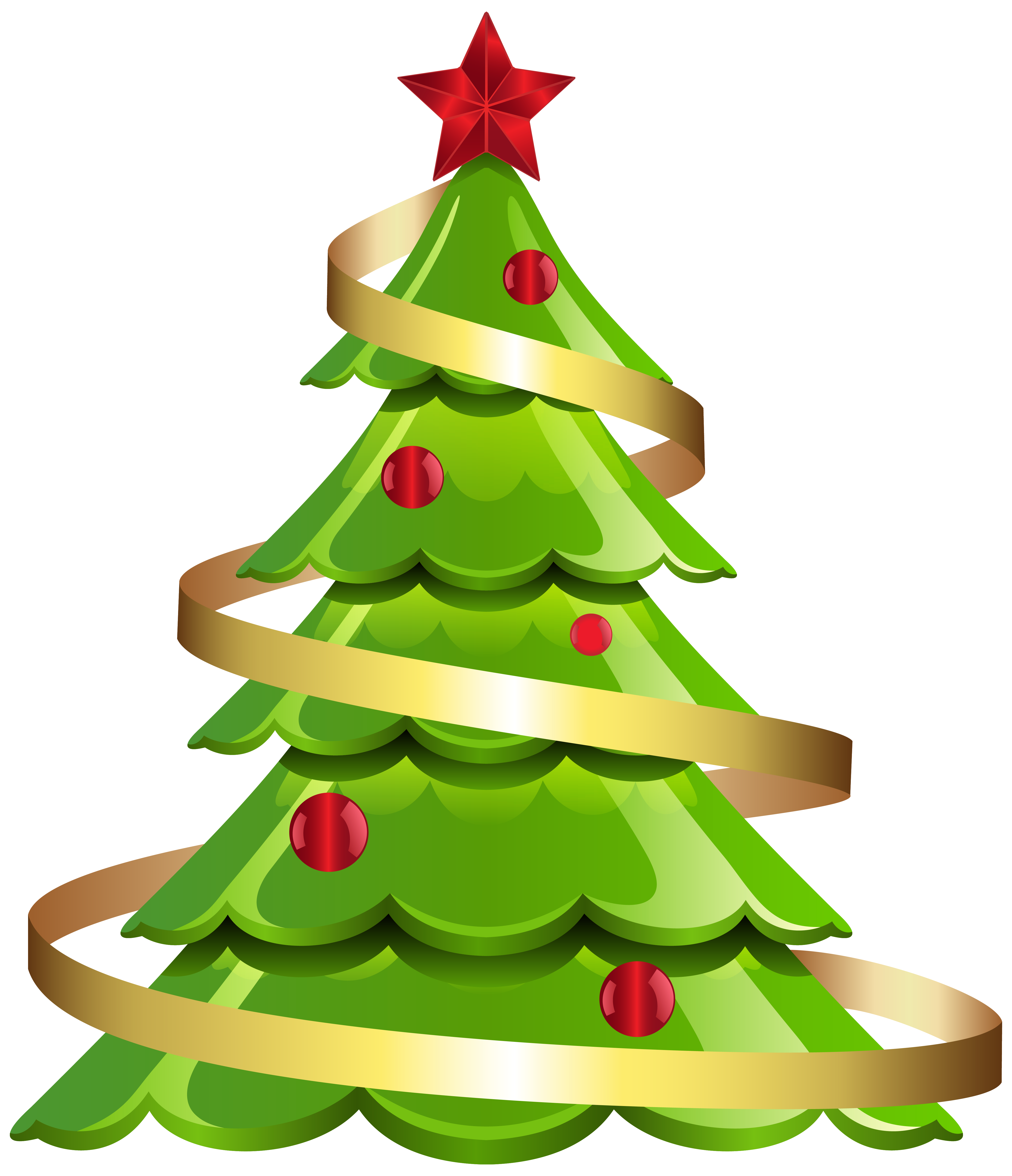 Christmas Tree Large PNG Clipart Image.