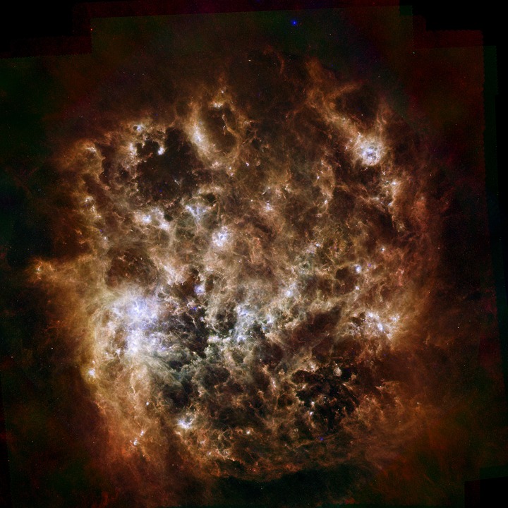 Free photo Space Cosmos Large Magellanic Cloud Galaxy.