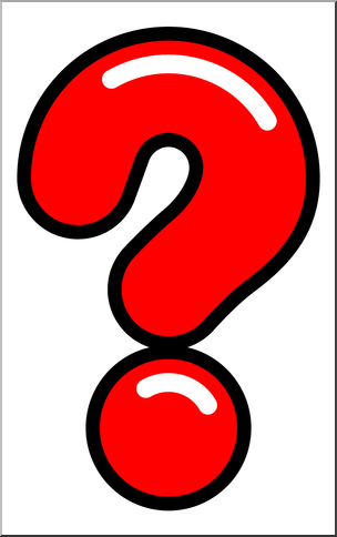 Clip Art: Punctuation: Big Question Mark 2 Color I abcteach.