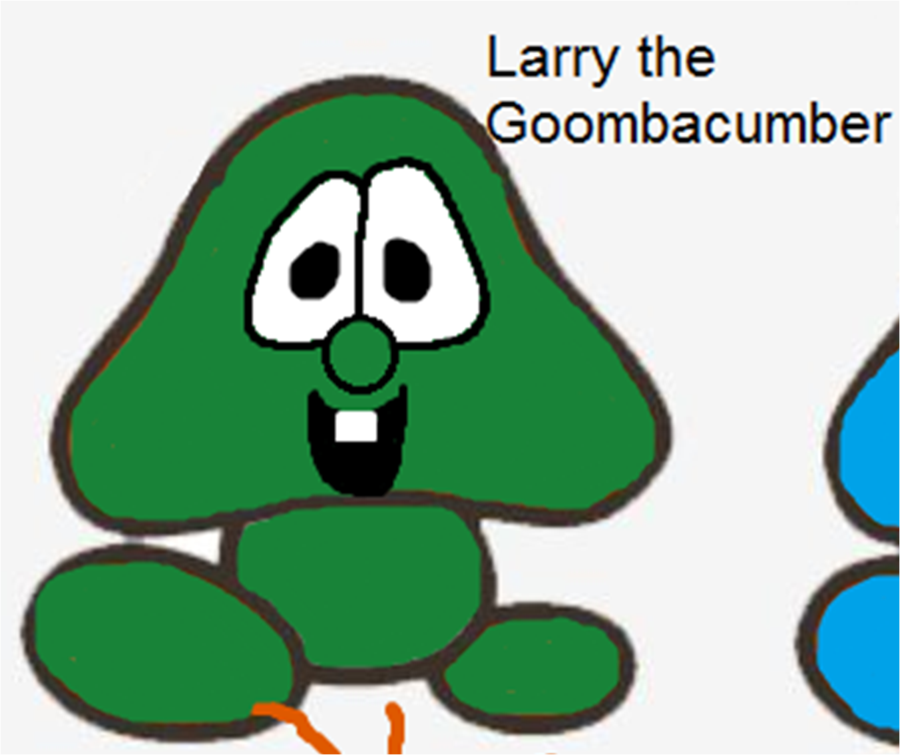 Larry the Cucumber Clip Art.