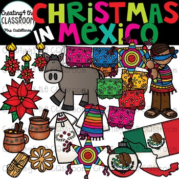 Christmas in Mexico Clipart (Las Posadas clipart).