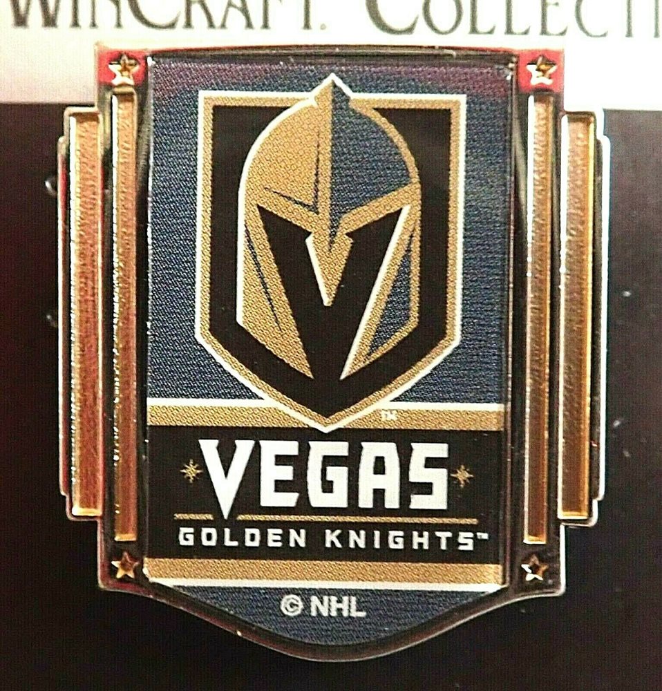 OFFICIAL LAS VEGAS GOLDEN KNIGHTS LOGO NHL HOCKEY PIN CHAMPIONS COLLECTION.