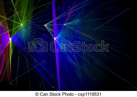 Clipart of Disco and laser show.