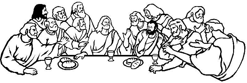 The last supper clipart.