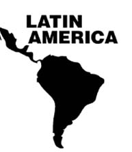 Latin america map clipart.