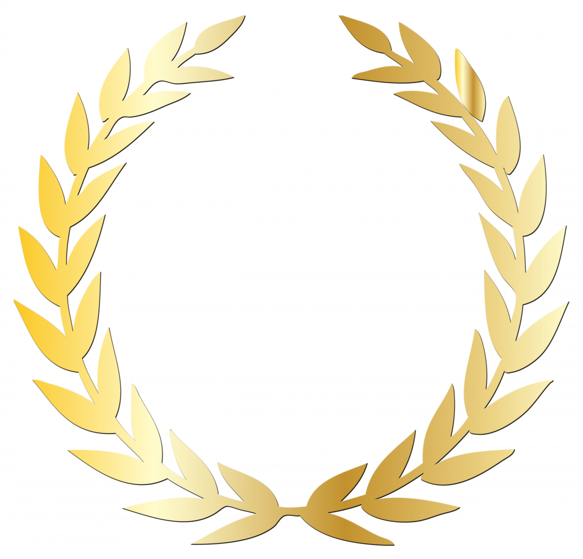 Laurel Wreath Clipart Green Free Stock Photo.