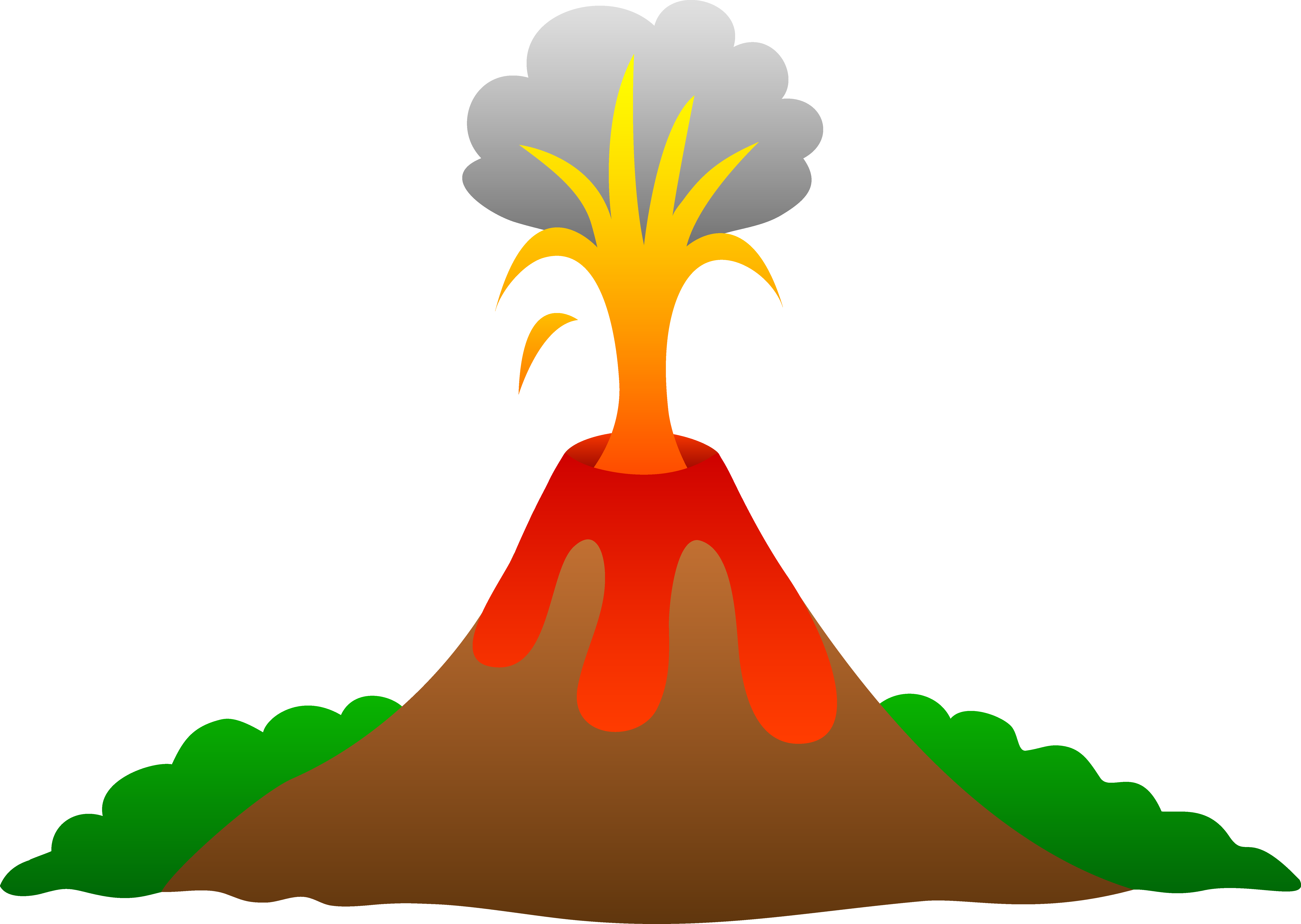 Volcano Lava Animation Clip art.